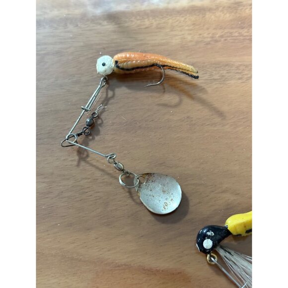 VINTAGE FISHING HOOKS LURE LOT 100PCS+? SWIVELS SPINNERS SIKERS - Picture 12 of 14